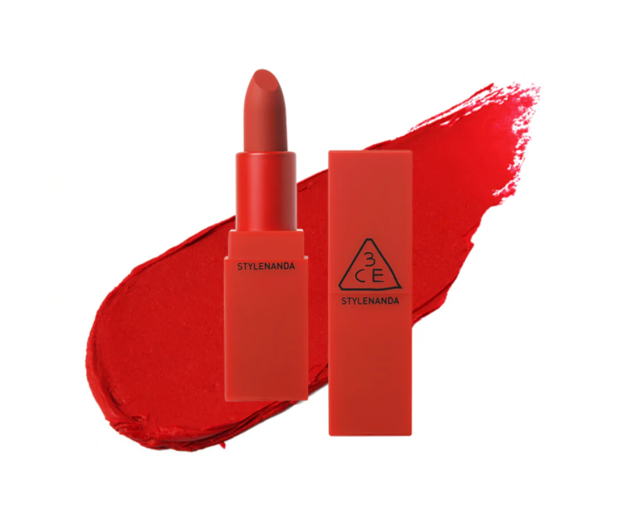 3CE Red Recipe Matte Lip Color #214 Squeezing Lipstick + Face Mask Stylenanda 3 Concept Eyes