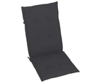 4pc Garden Chair Cushions Patio Seat Pad Long High Back 50cm Home Decor Charcoal
