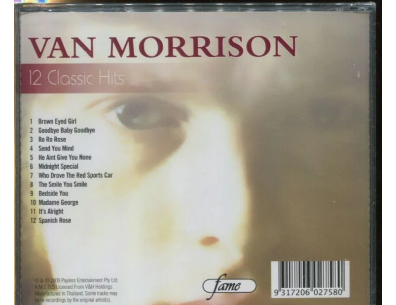 VAN MORRISON - 12 CLASSIC HITS CD