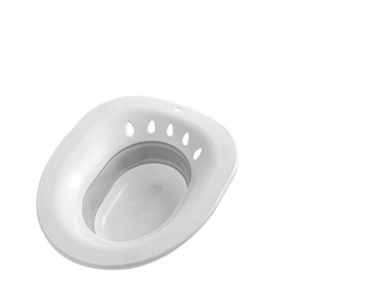 Foldable Sitz Bath Toilet Tub Hip Basin for Patient Elderly Postpartum Care Wounds Hemorrhoids Pregnant Woman Perineal Care