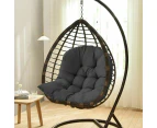 Hanging Egg Chair Cushion Sofa Swing Chair Seat Relax Cushion Padded Pad Covers - Dark Grey