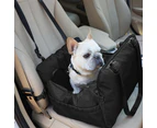 Pet Car Seat Dog Booster Seat Pet Travel Carrier Bed for Small and Medium Pets Black