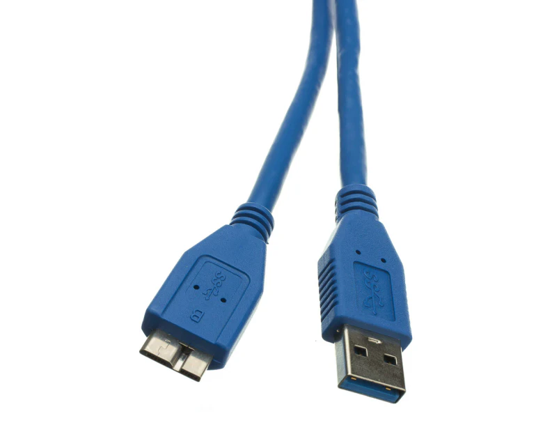 USB3.0 Type-A Male to Micro USB 3.0 Male Adapter Cable 5M 3M 1.5M Blue Suitable For Portable USB HDD Hard Drive - 50CM