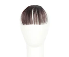 Pretty Women Girls 4 Colors Mini Clip On Thin Hair Bang Fringe Extension Piece Natural Color