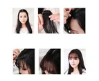 Pretty Women Girls 4 Colors Mini Clip On Thin Hair Bang Fringe Extension Piece Natural Color