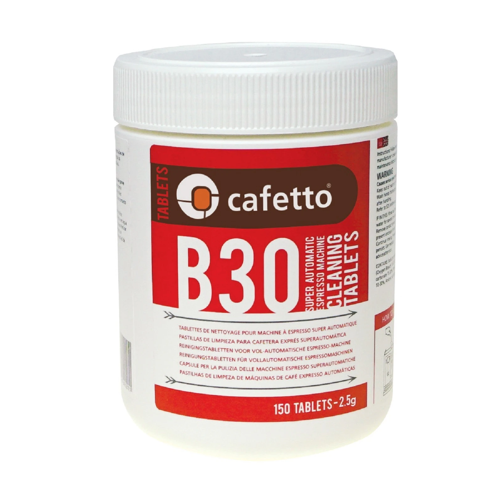 Cafetto B30 Super Automatic Espresso Machine Cleaning Tablets - 150 Tablets