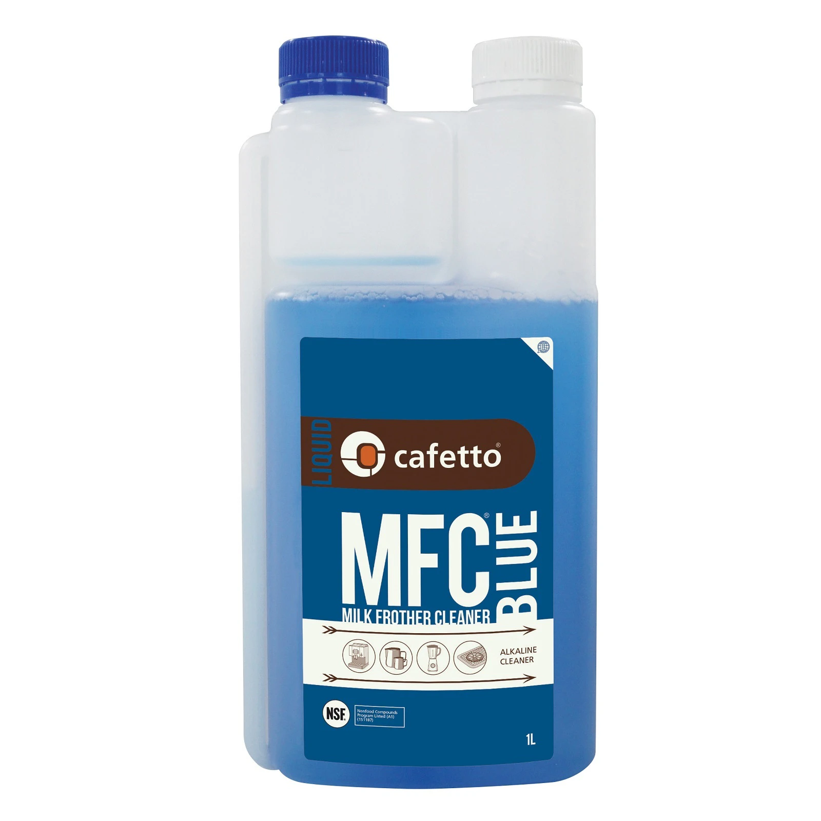 Cafetto MFC Organic Milk Frother Cleaner Liquid Blue - 1 Litre