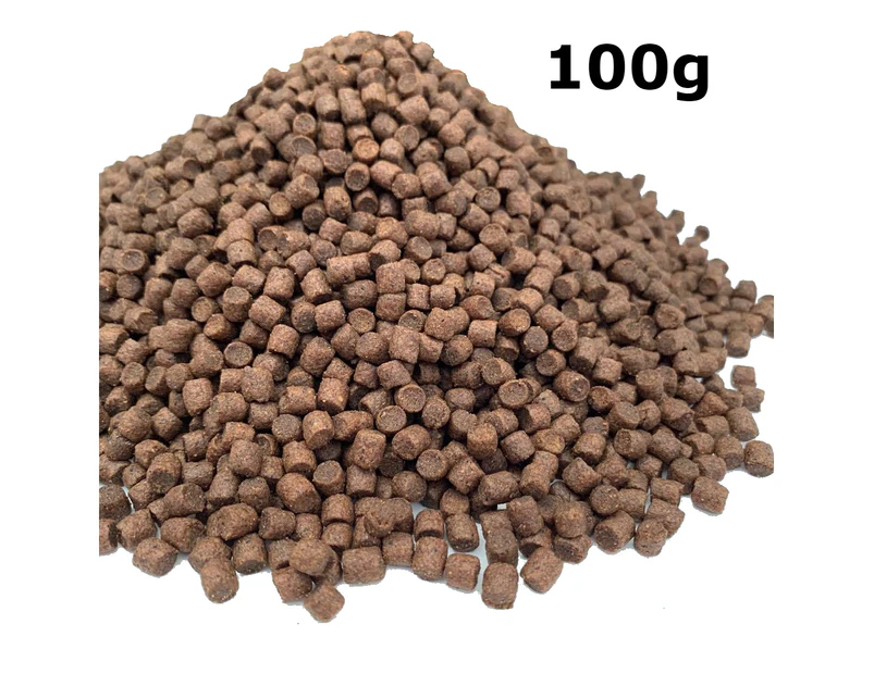 Premium Quality 5mm 100g Large Floating Tropical Fish Food Pellets for Tropical, Native, Goldfish Koi, Cichlid & Oscar Fish High Protein Fast Growth