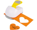 (Heart) - Craft Lever Punch 7.6cm Heart Punch DIY Handmade Paper Punch (White 7.6cm Heart)