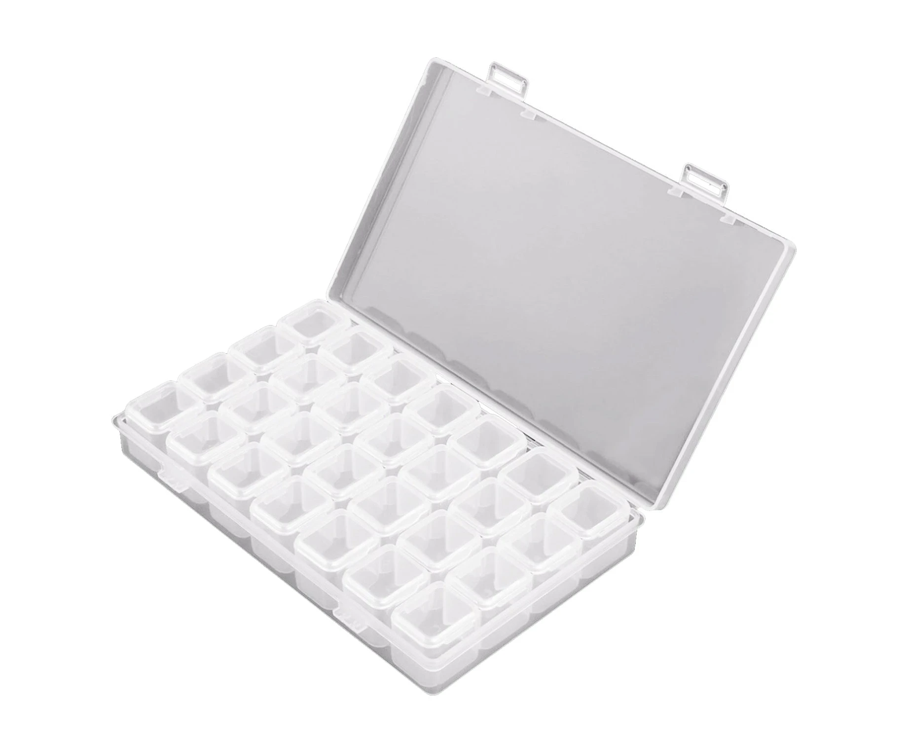 Storage Box Plastic Jewelry Organizer 28Compartment Container Case Bead Craft