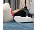 Memory Foam Neck Bed Rest Pillow Support  Ergonomic Relief Sleep Down with Cover