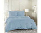 Sky Blue 100% Cotton 1000TC Single/KS/Double/Queen/King/Super K Quilt/Duvet Cover Set