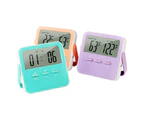 High & Low Temperature Alarms Thermometer with Timer Indoor Thermometer with High and Low Alarm Digital Fridge Thermometer with Large LCD Display Purple