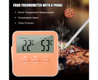 High & Low Temperature Alarms Thermometer with Timer Indoor Thermometer with High and Low Alarm Digital Fridge Thermometer with Large LCD Display Purple