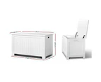 Baby Kids Storage Bedroom Playroom Toy Box Drawer Chest Bench Seat - White