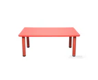 New Large Kids Toddler Children Playing Party Study Table Desk Red 120x60cm