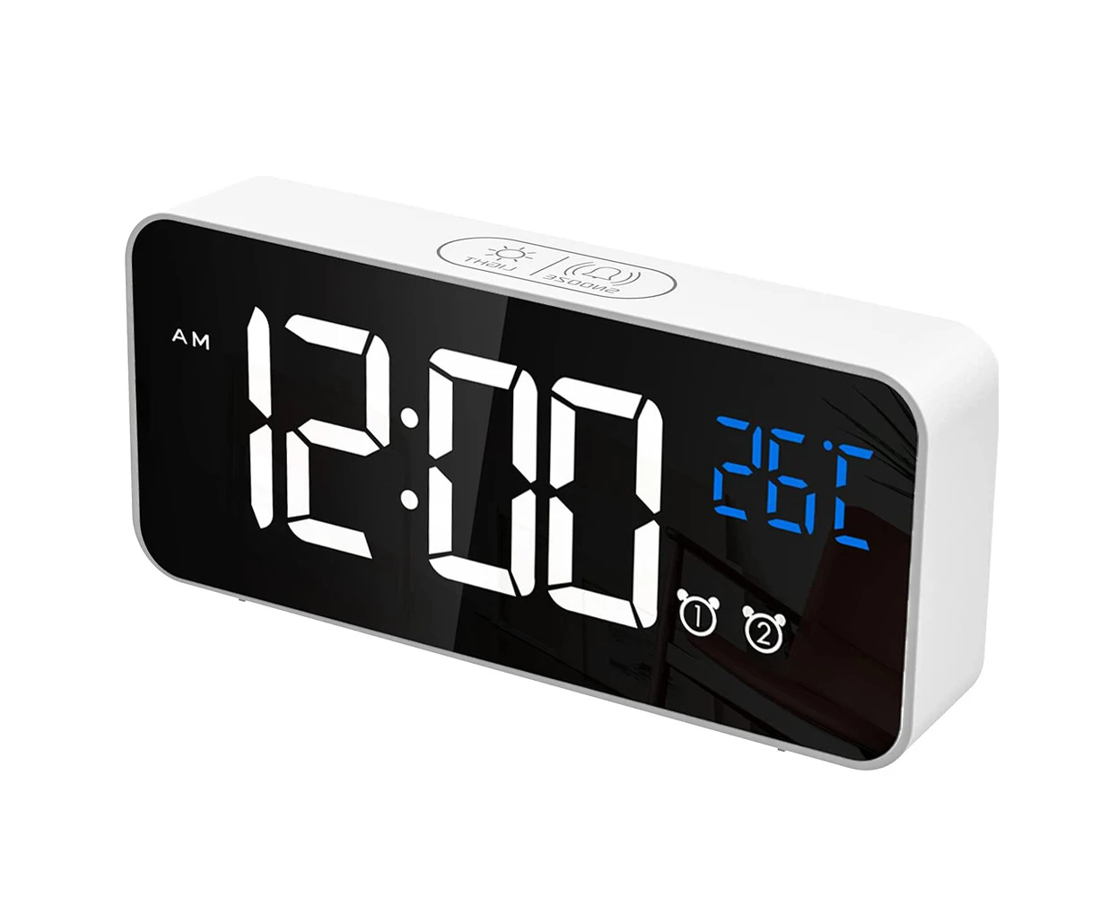 Large Digital Alarm Clock for Visually Impaired -  Big Electric Clock for Bedroom, Jumbo Number Display, Fully Dimmable Brightness Dimmer