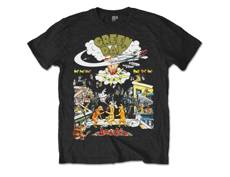 Green Day 'Dookie 1994 Tour' (Black) T-Shirt