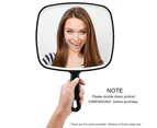 HSNMAFWINHand Mirror, Extra Large Black Handheld Mirror with Handle, 9" W X 12.4" L