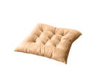 Square Flannel Chair Cushion Pressure Reduce Strong Flexibility Chair Cushion Pad for Relax-Camel - Camel