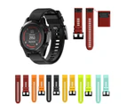 22Mm Quick Release Sport Silicone Watch Band Strap Tool For Garmin Fenix 5 Red