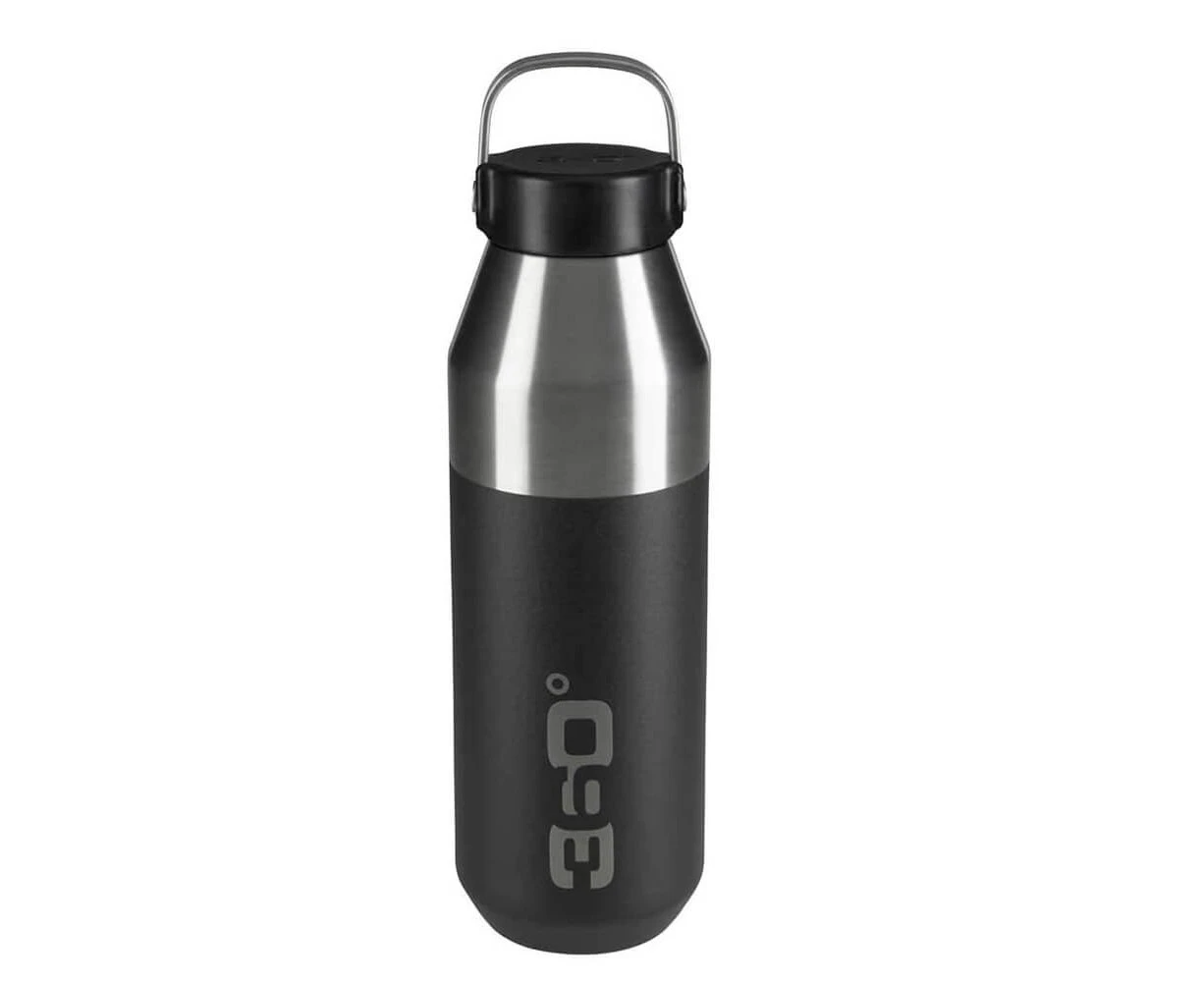 360 Degrees Vacuum SS Narrow Mouth Bottle 750mL - Black