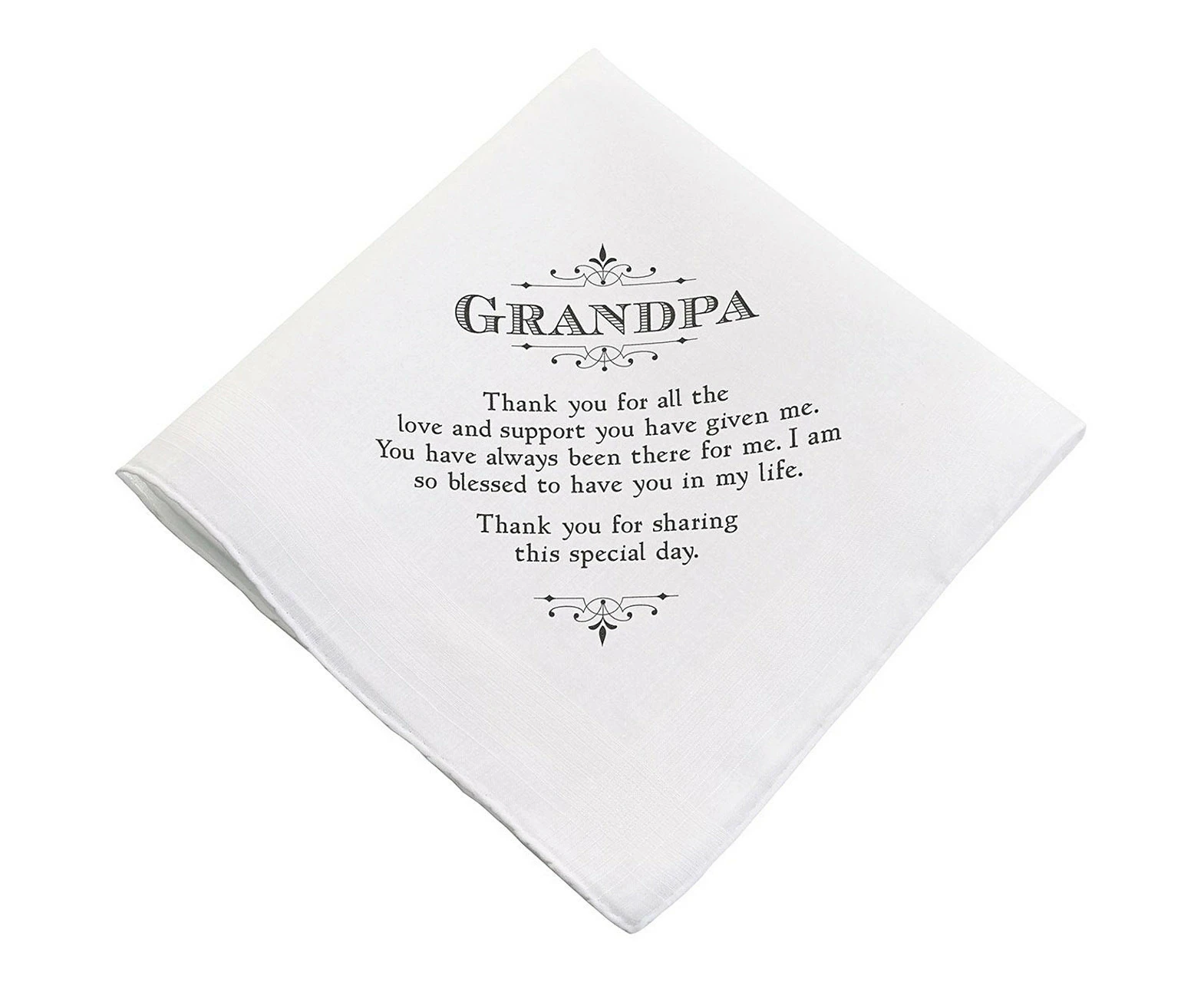 Wedding Gift For Grandpa Handkerchief Hanky Accessories Favour Present