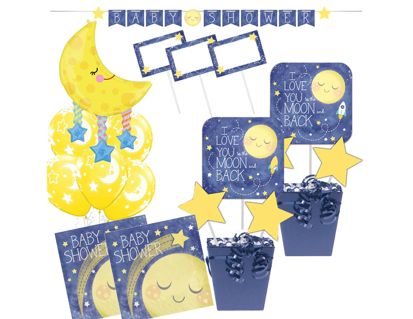Baby Shower To The Moon And Back Party Pack