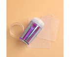 1 Set Nail Stamp Reusable Non-Deformed Good Ductility Round Silicone Stamper Transparent Nails Art Tool for Manicure  Purple