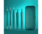 1Set Pimple Popping Tool Reusable Convenient Stainless Steel Acne Blackhead Comedones Extractor Kit for Women