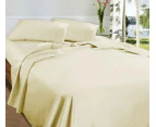 1450TC 100% Premium Egyptian Cotton Sheet Set Ramesses Egyptian Sheets Quality | 2 Sizes - 5 Colours - Cream