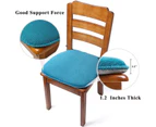 Indoor Chair Pad with Ties, Dining Chair Pads, Non Slip Seat Cushions for Kitchen Chairs (4/6/8 PCS, Blue)