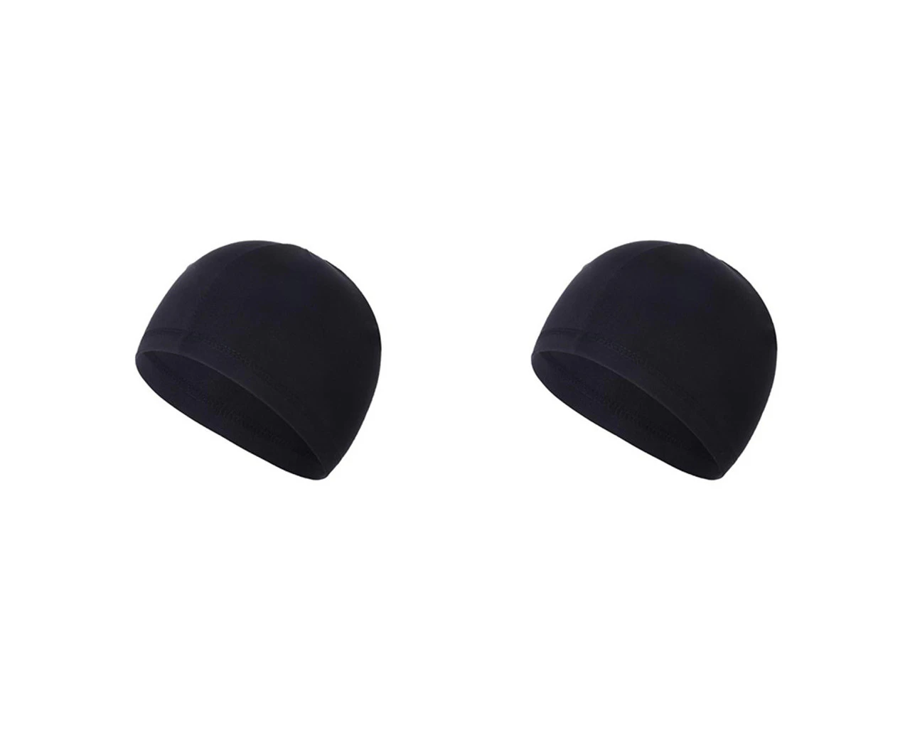 Set of 2 Bicycle Helmet Liner Caps- Black