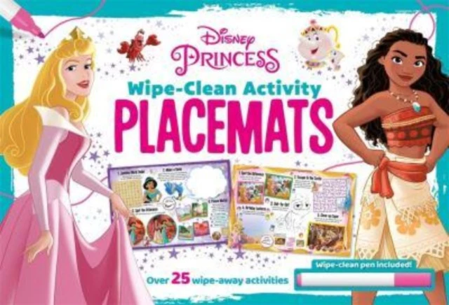 Disney Princess Wipeclean Activity Placemats by Walt Disney