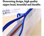 10Pcs Zipper File Bags, Zipper Pouch, PVC Document Bag Zipper Folders Document Pouch Receipts Organizer(A4 Size)