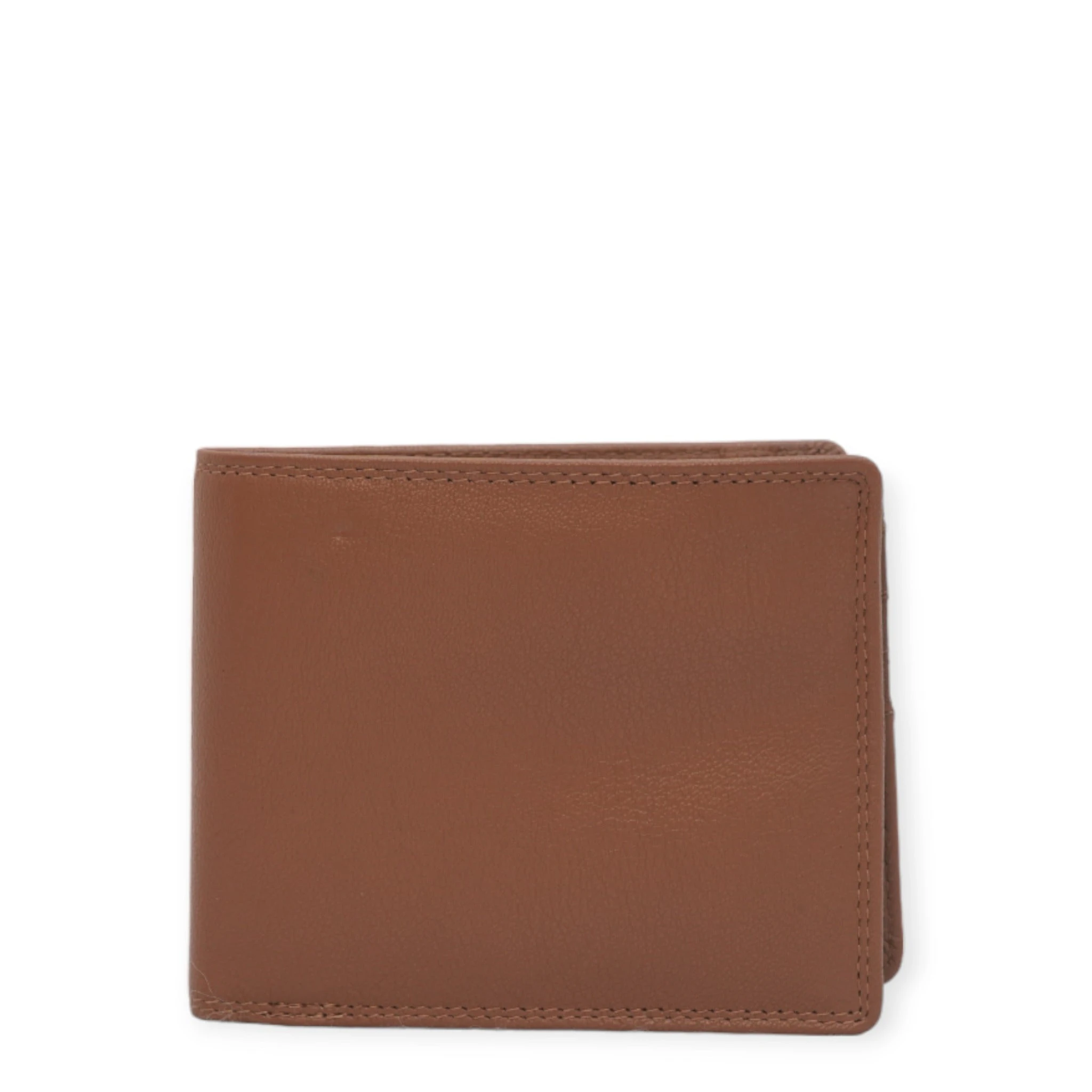 Seira Men's Leather Wallet with Flap Window ID - Tan