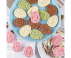 1 Set Easter Cookie Cutters Egg Shape DIY PP Sweet Pastry Biscuit Molds Kitchen Tools