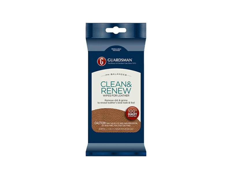 Guardsman Leather Clean and Renew Wipes