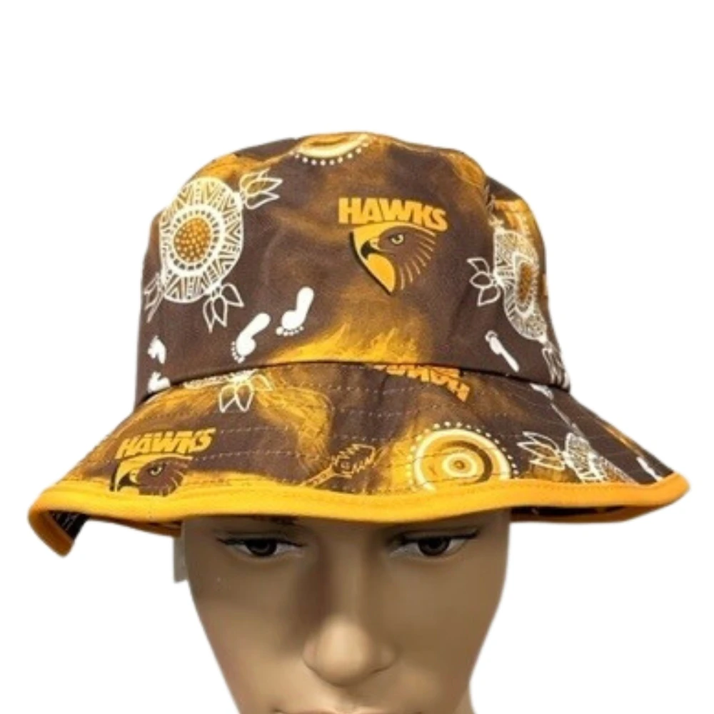 Hawthorn Hawks Adults Indigenous Bucket Hat