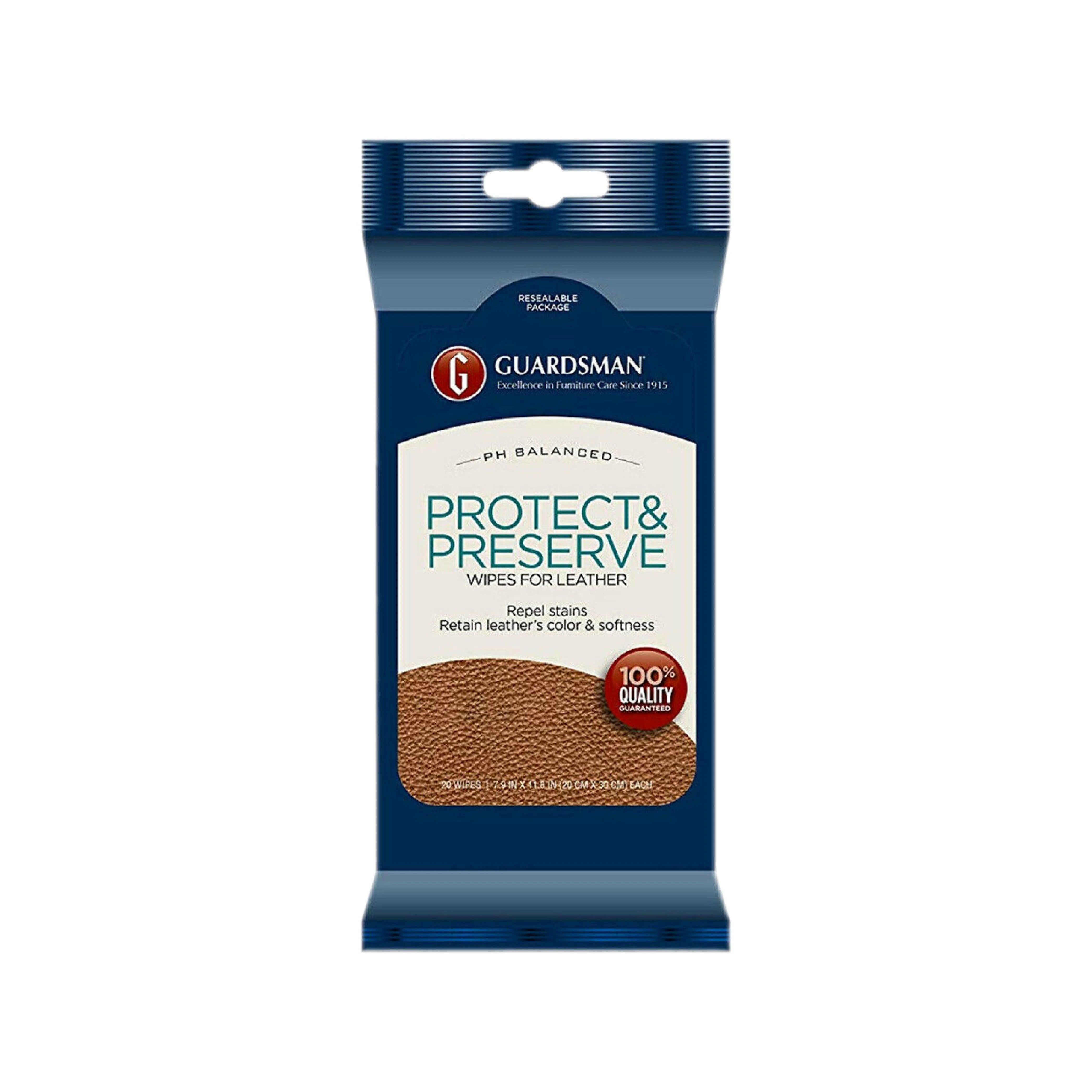 Guardsman Leather Protect and Preserve Wipes