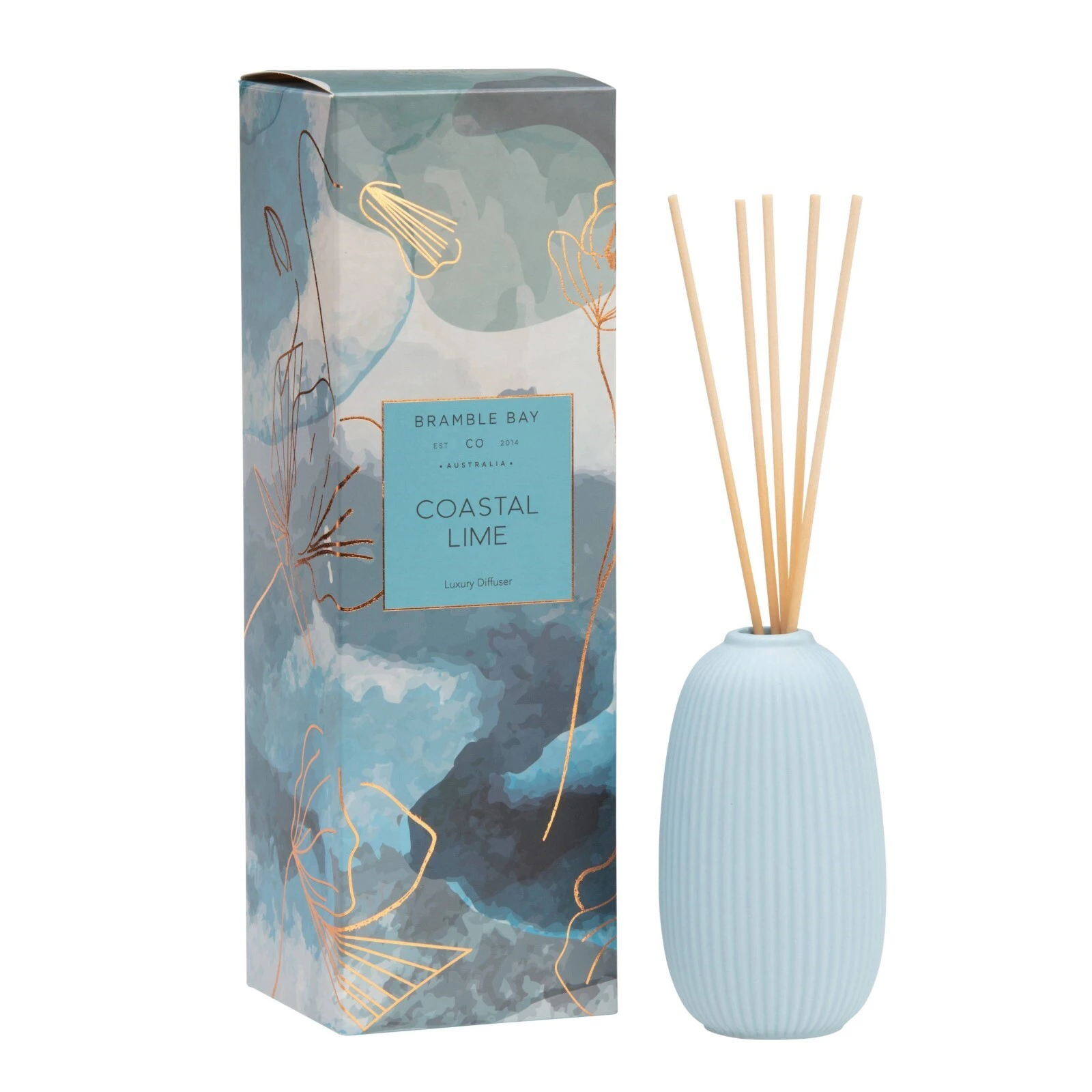 Bramble Bay Australian Native Coastal Lime Ceramic Luxury Reed Diffuser