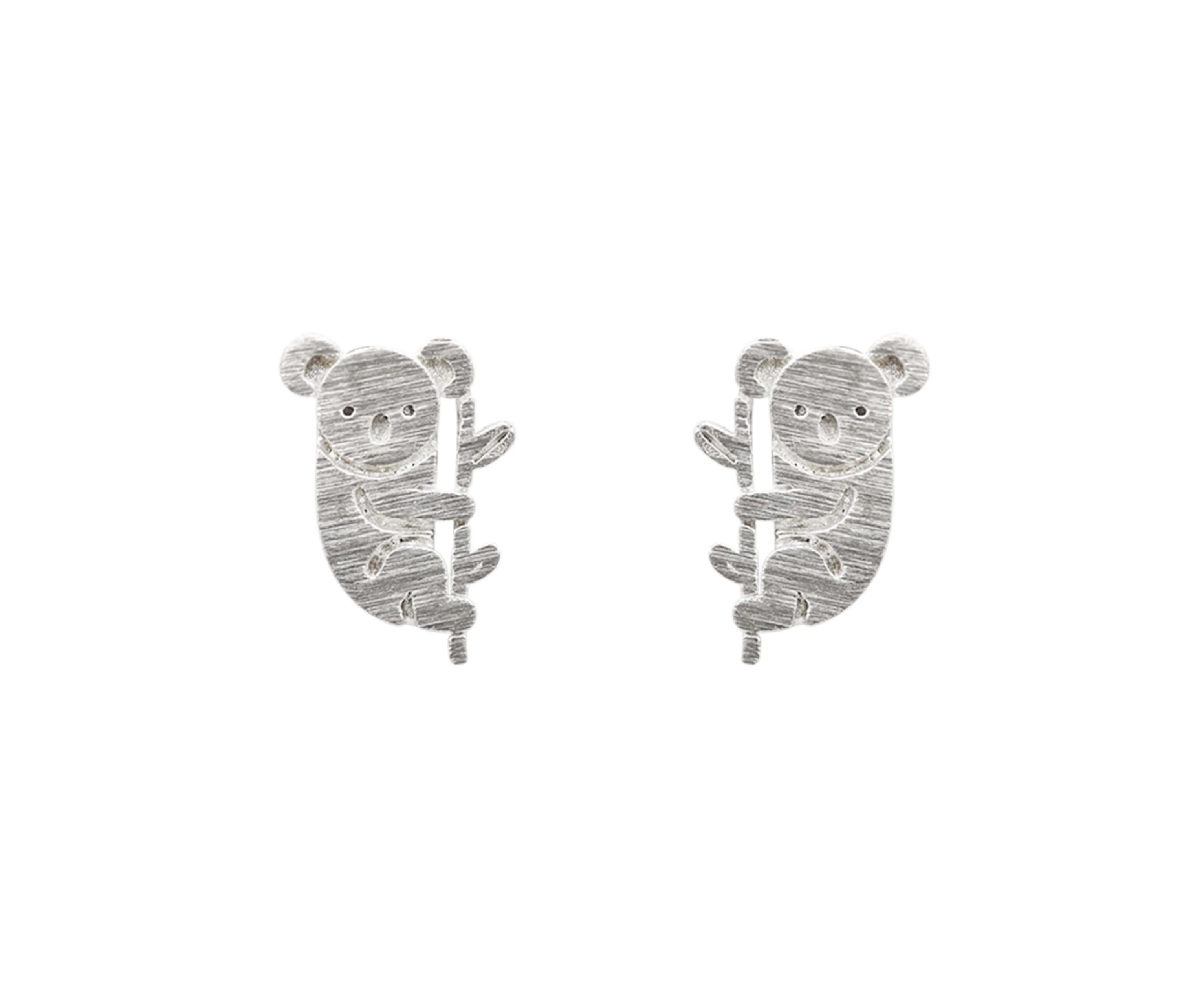 Short Story Earring Koala - Silver