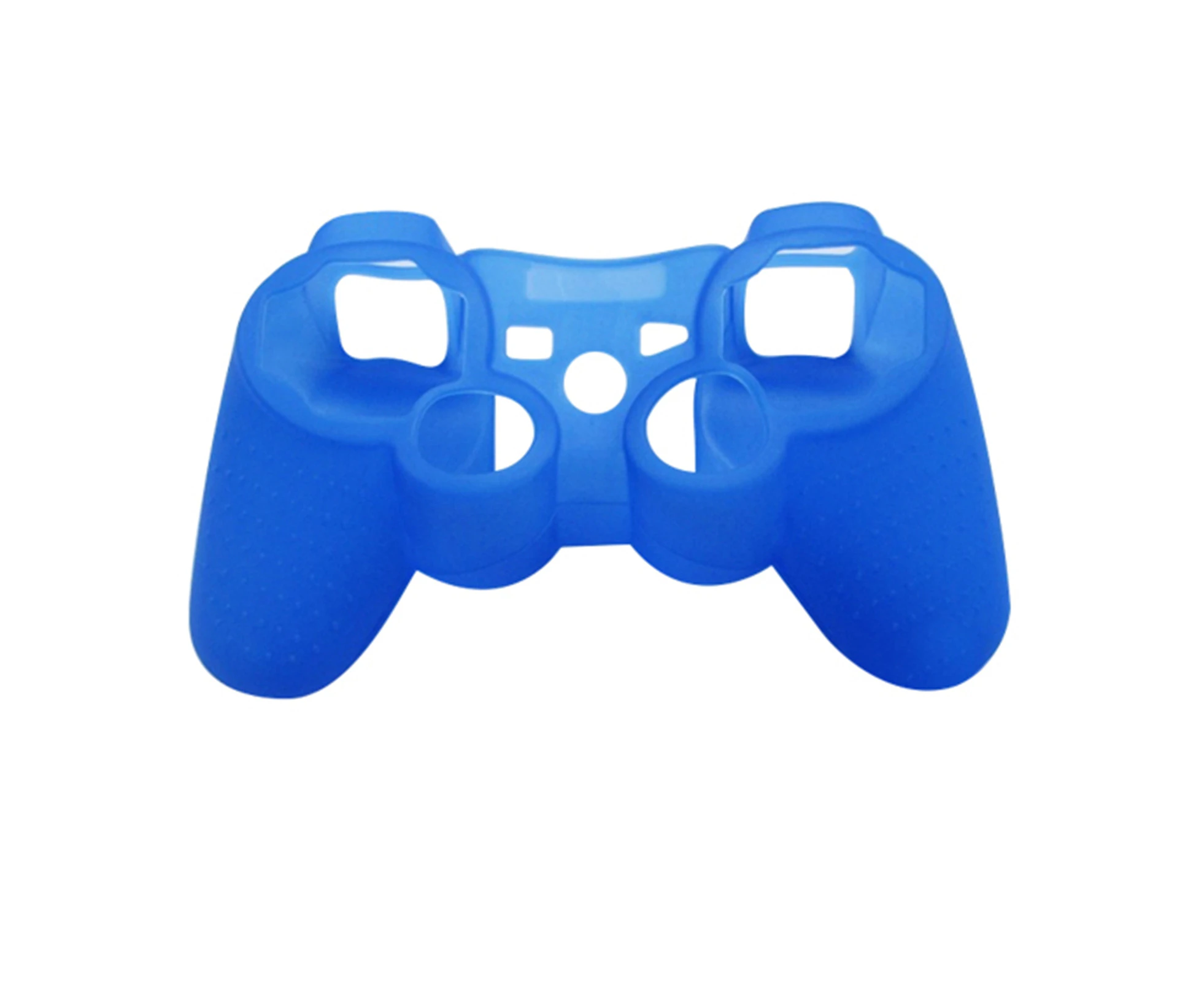 Silicone Protective Skin Cover Case for Playstation 3 PS3 Controller Gamepad-Blue