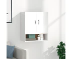 vidaXL Wall Cabinet High Gloss White 60x31x70 cm Engineered Wood