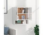 vidaXL Wall Cabinet High Gloss White 60x31x70 cm Engineered Wood