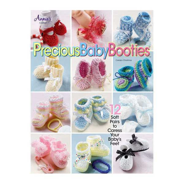 Precious Baby Booties Pattern Book By Annies Crochet