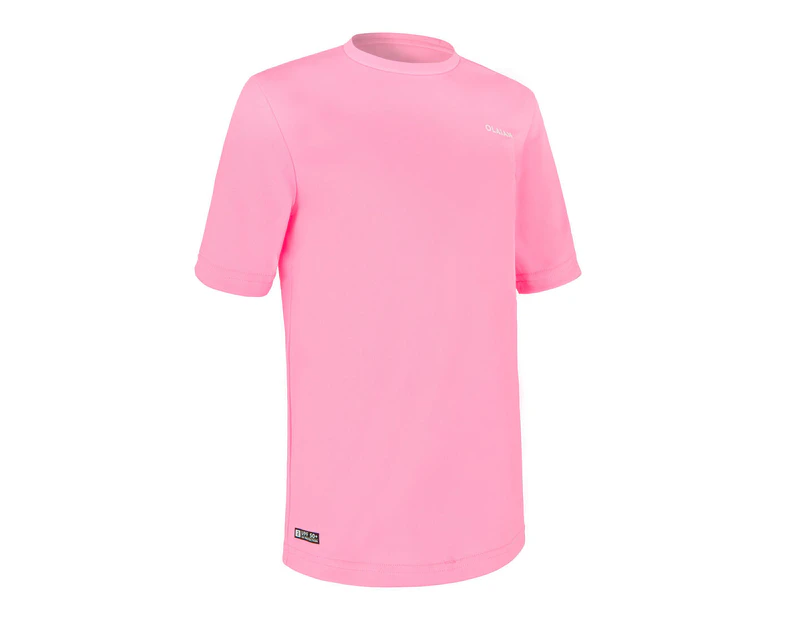 Olaian Kids' Surfing UV Protection Water T-Shirt - Fluo Pink