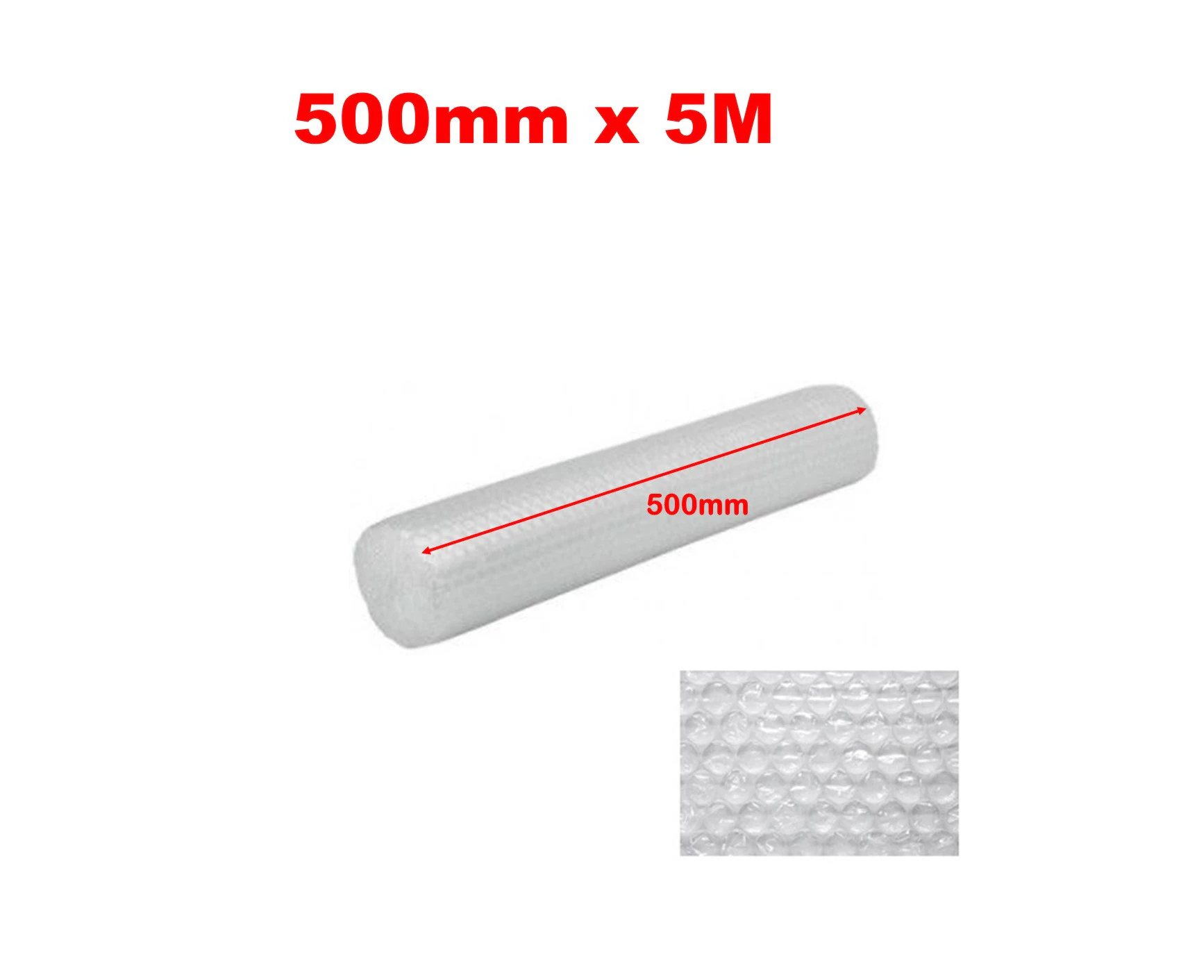 500mm x 5M (10mm) Bubble Wrap Roll