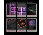 One Handed Mechanical Gaming Keyboard , 35 Keys One-Handed Mechanical Mini Gaming Keypad Backlit Ergonomic Game Controller