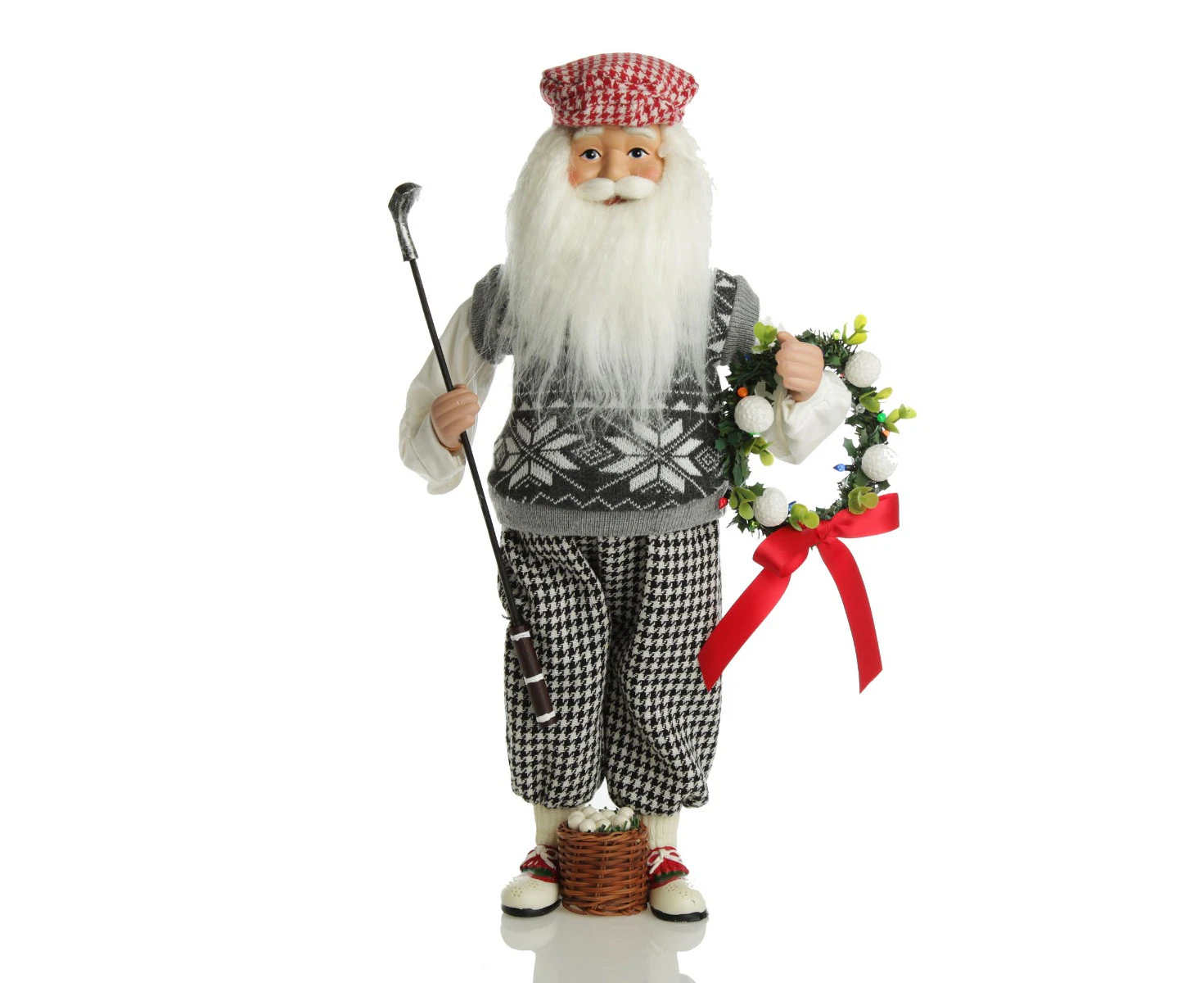 Golfing Santa Christmas Ornament